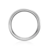 Men's Stainless Steel Ring with Titanium Inlay