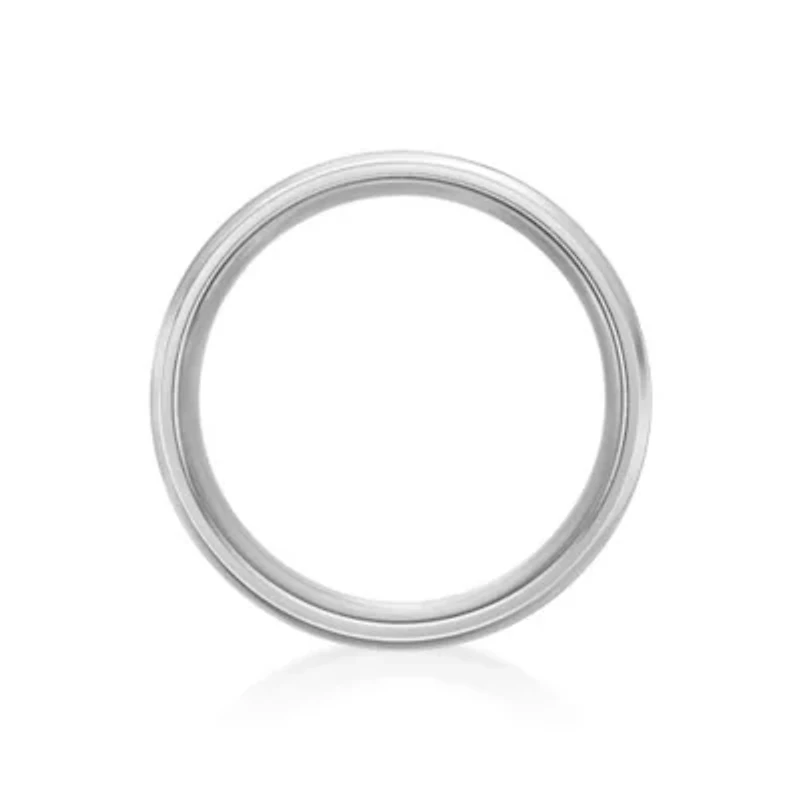 8MM Stainless Steel Band with Lapis Inlay