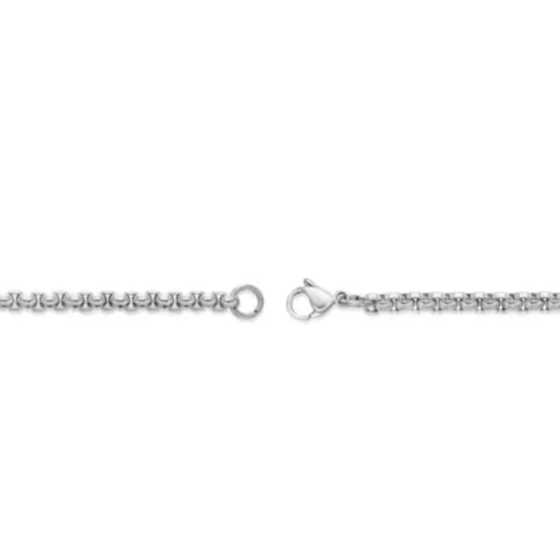 3.5mm Stainless Steel Round Box Chain Necklace