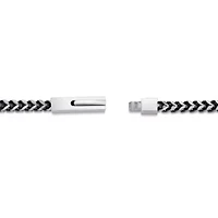 4mm Stainless Steel Foxtail Chain with Push Lock