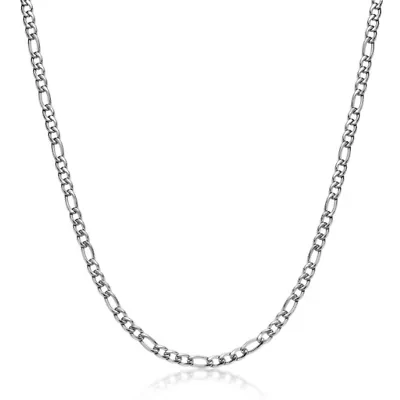 3mm Stainless Steel Figaro Chain Necklace