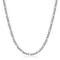 3mm Stainless Steel Figaro Chain Necklace