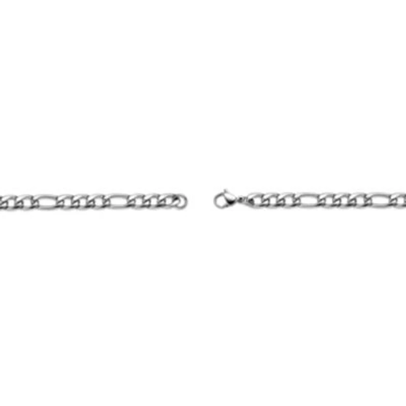3mm Stainless Steel Figaro Chain Necklace