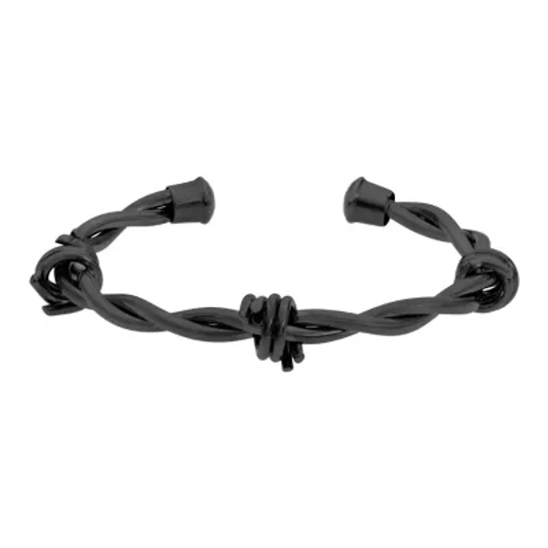 Stainless Steel Barb Wire Cuff Bracelet
