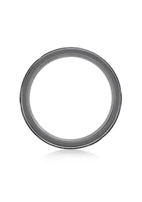 Black Zirconium Ring with Blue Ion Plating - 8MM