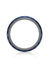 Black Zirconium Ring with Blue Ion Plating - 8MM