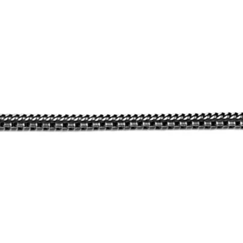 8.25" Antique Finish Stainless Steel Layered Bracelet