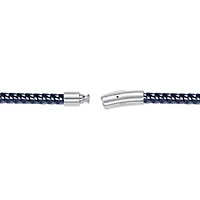 Stainless Steel Bracelet with Blue Ion Plating
