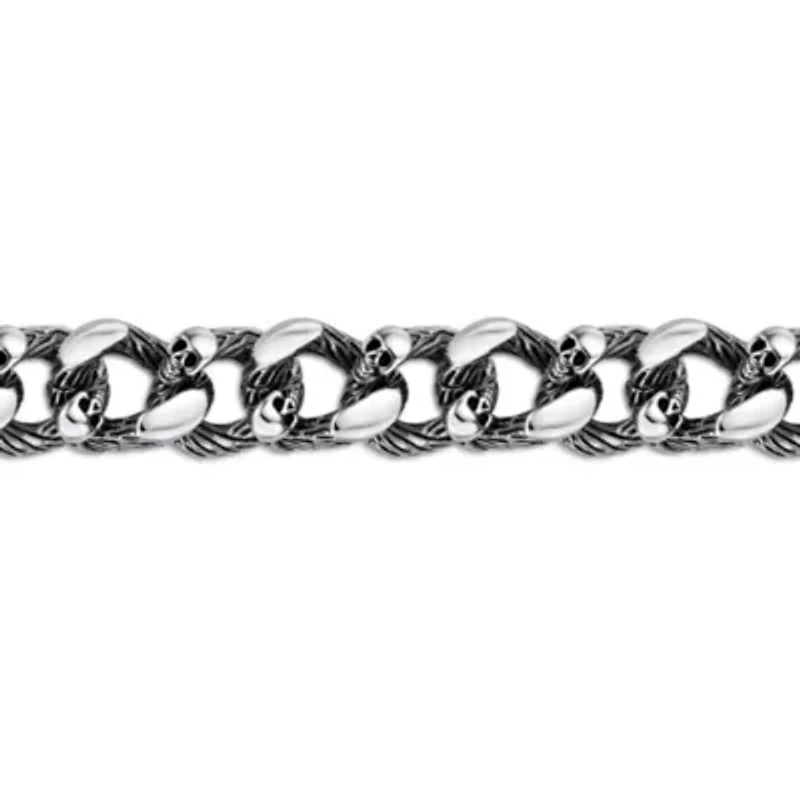 Stainless Steel Skull Bracelet