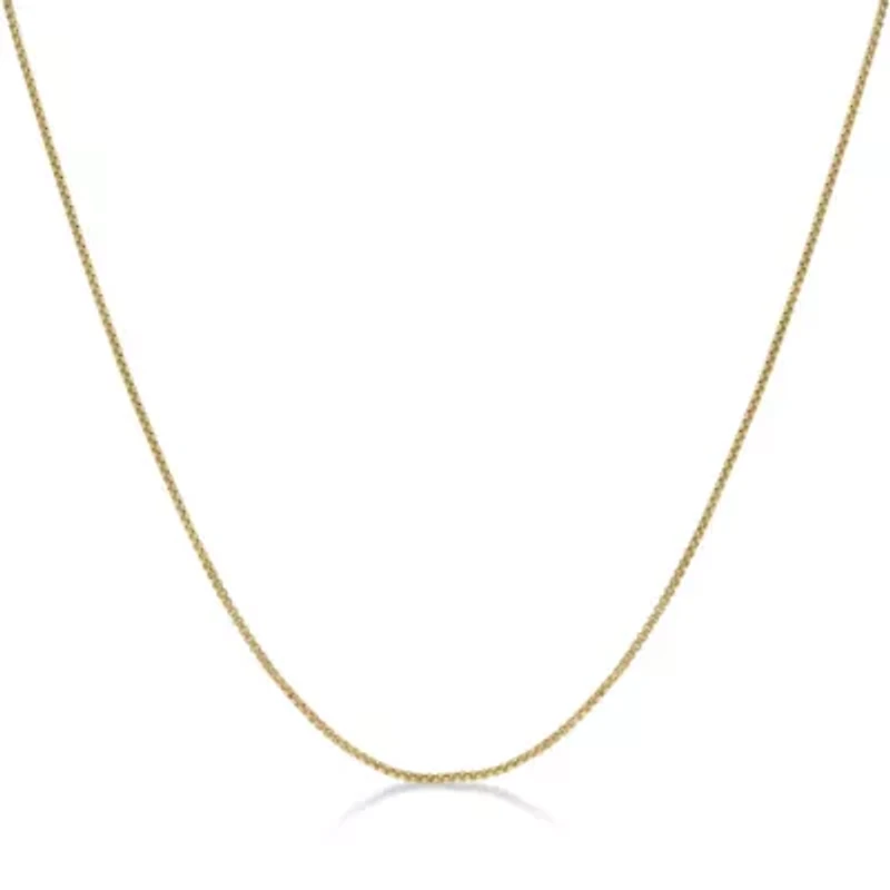 2mm Stainless Steel Round Box Chain Necklace