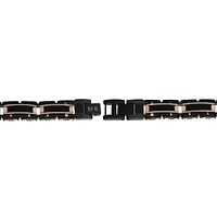 Two Tone Stainless Steel Cable Link Bracelet