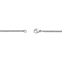 Stainless Steel Cross Pendant with Diamond Accent