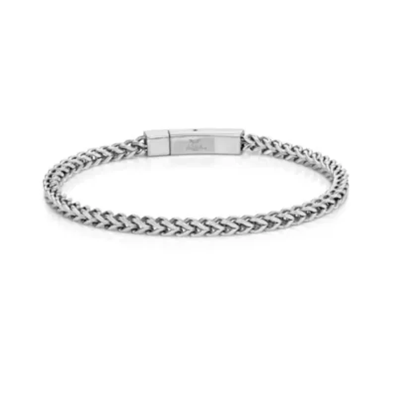 Stainless Steel Foxtail Chain Bracelet