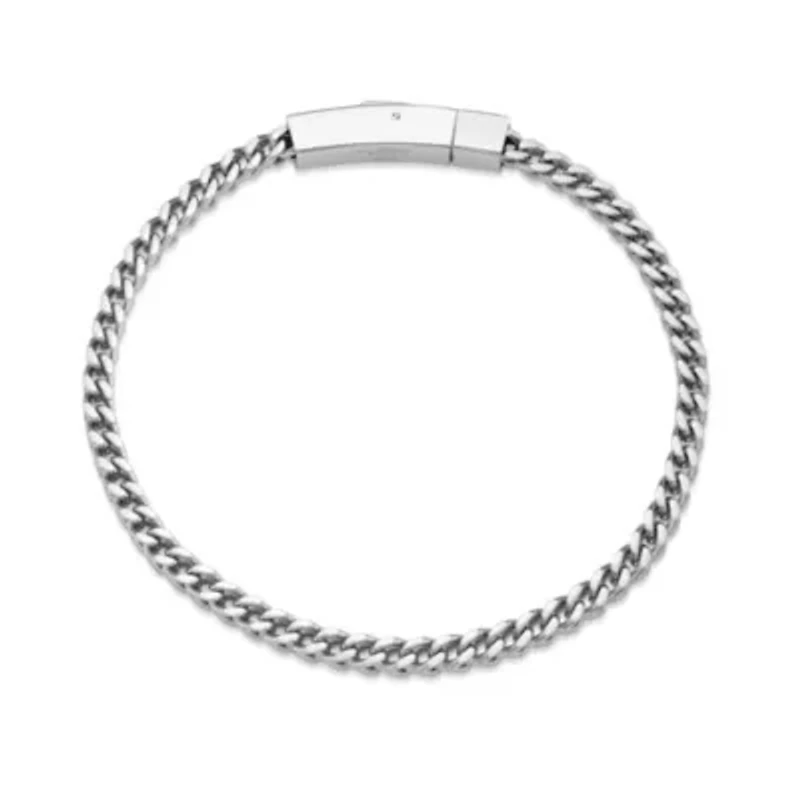 Stainless Steel Foxtail Chain Bracelet