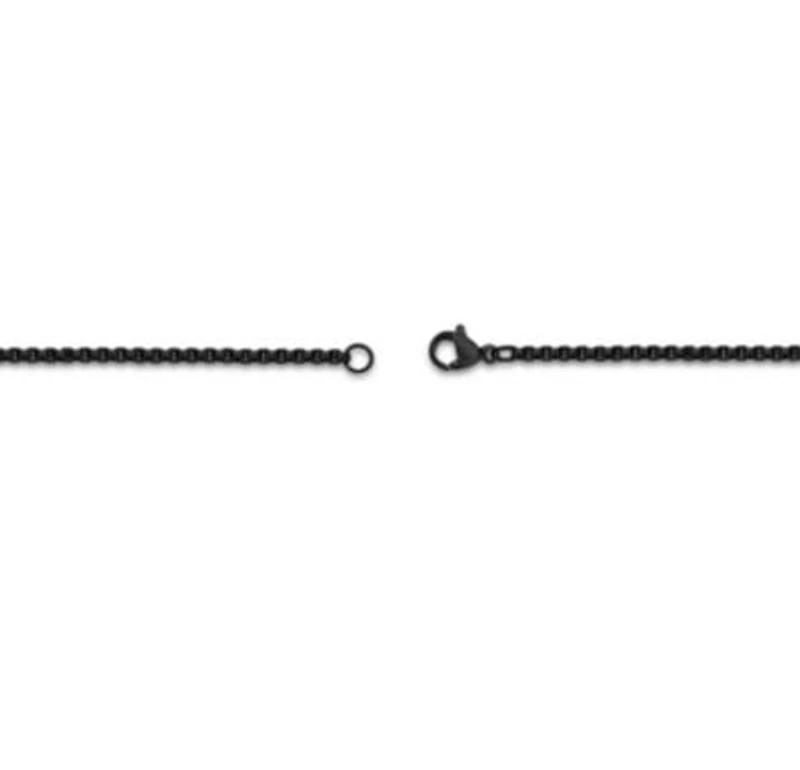 Stainless Steel Cross Pendant with Carbon Fiber and Black Ion Plating
