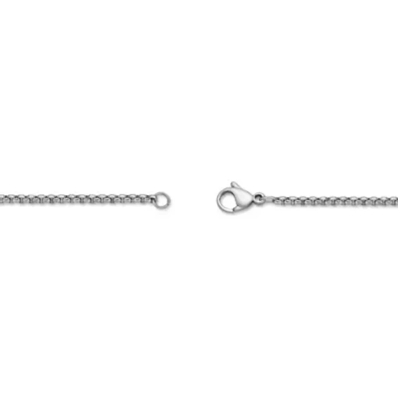 Stainless Steel Cross Pendant with Textured Black Ion Plating