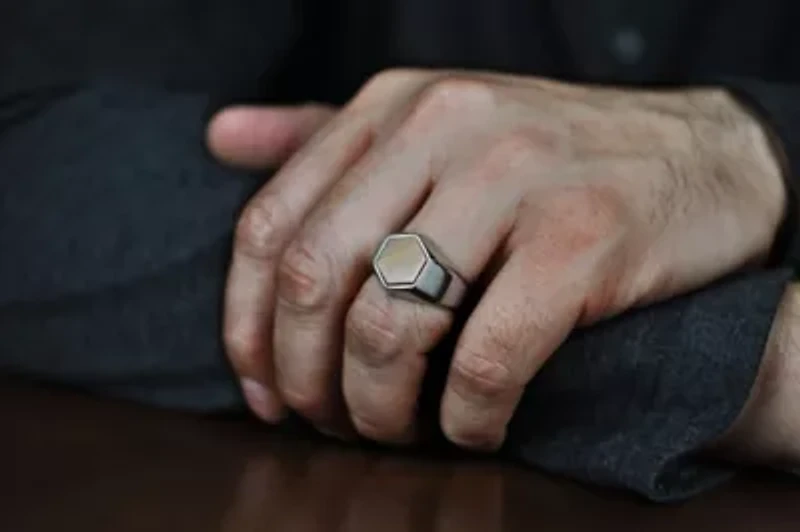 Stainless Steel Tiger Eye Ring