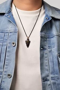 Stainless Steel Arrow Head Cross Pendant with Ion Plating