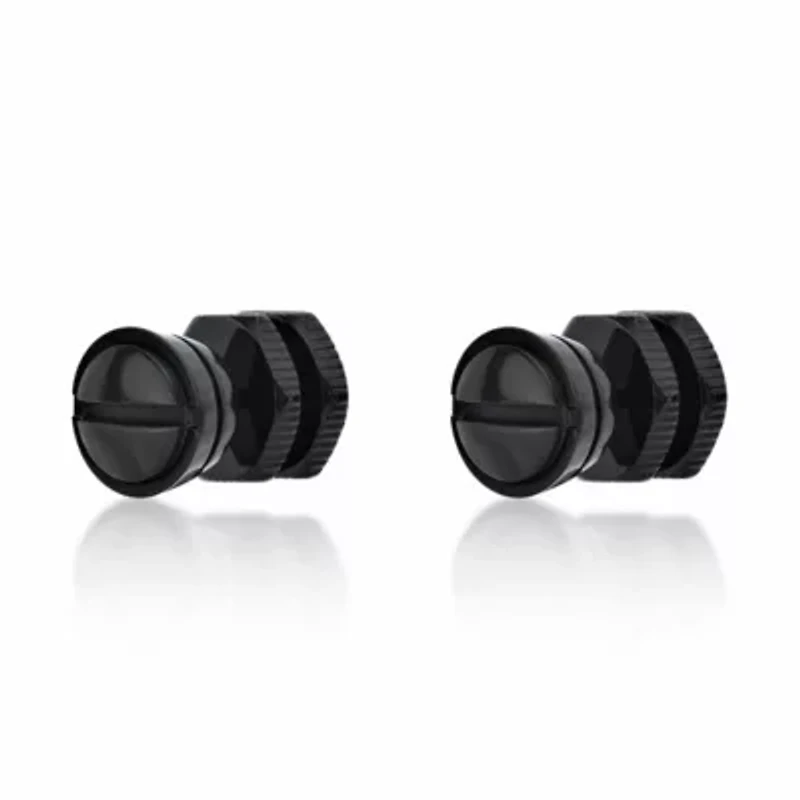 Men's Stud Earrings in Black Ion Plated Stainless Steel