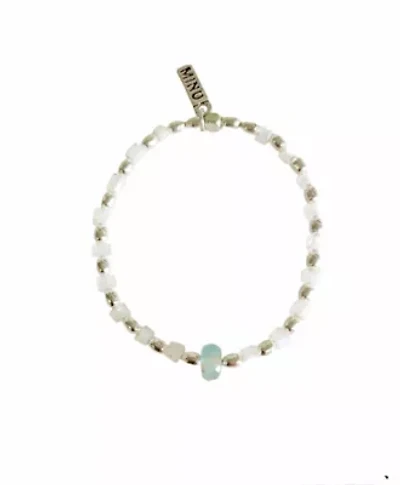 Moonstone Aquamarine Bracelet