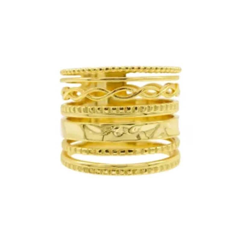 14k Gold Plated Multi-Band Ring