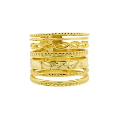 14k Gold Plated Multi-Band Ring