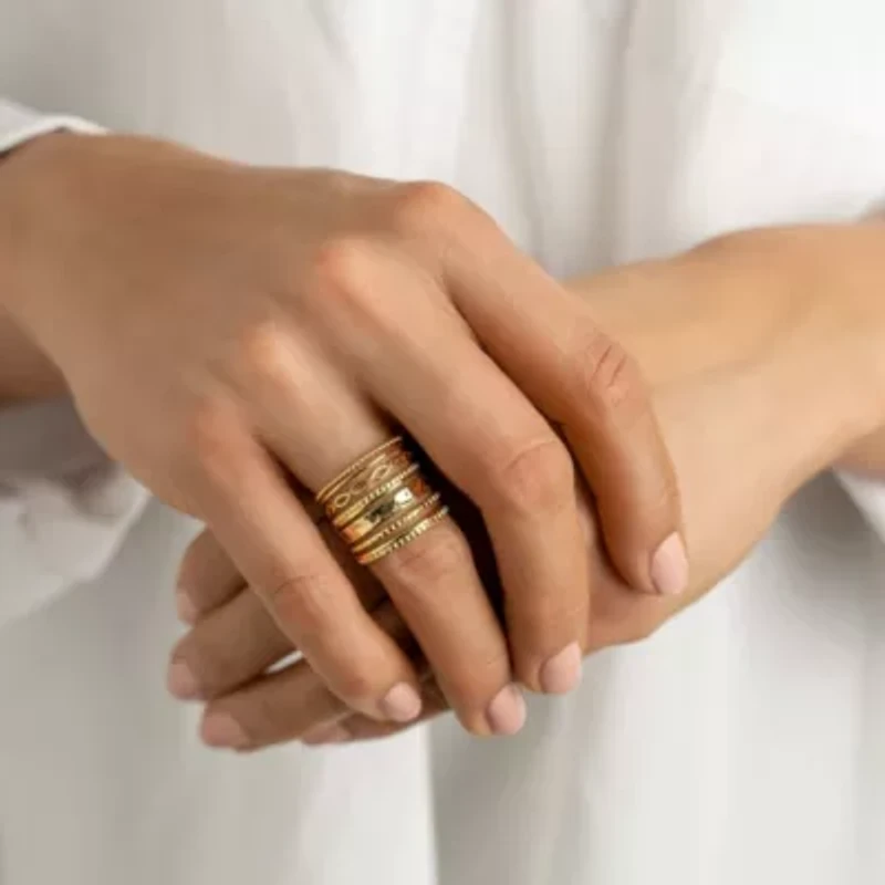 14k Gold Plated Multi-Band Ring