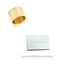 Tarnish Resistant 14k Gold Plated Tall Cigar Band