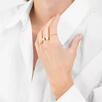 Tarnish Resistant 14k Gold Plated Stacking Band Set