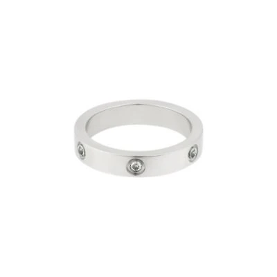 Tarnish Resistant Silver Plated Pave Eternity Band Ring