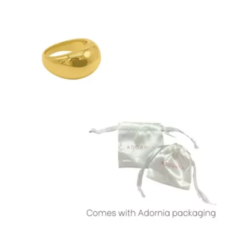 Tarnish Resistant 14k Gold Plated Dome Ring