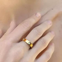 Tarnish Resistant 18k Gold Plated Pave Eternity Band Ring