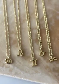 14k Gold Plated Zodiac Necklace