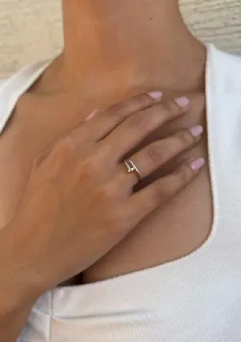 Silver Plated Nail Ring