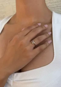 Silver Plated Nail Ring