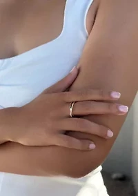 14k Gold Vermeil .925 Sterling Silver CZ Crossed Half Eternity Band Ring