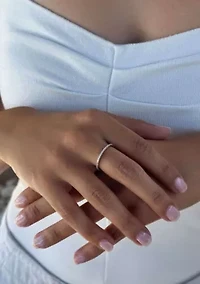 .925 Sterling Silver CZ Eternity Band Ring