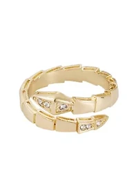 14k Gold Plated Snake Wrap Ring