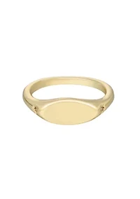 14k Gold Plated Marquis CZ Pinky Ring