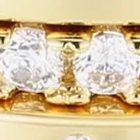 14k Gold Plated 3-Band CZ Set
