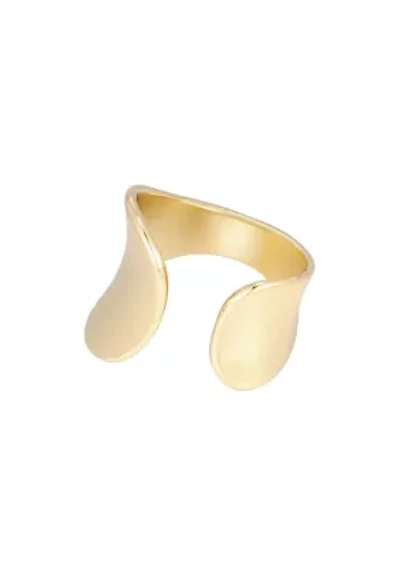 Tarnish Resistant 18k Gold Plated Split Statement Ring