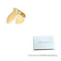 Tarnish Resistant 18k Gold Plated Open Columns Ring