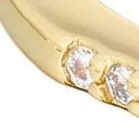 14k Gold Plated Open CZ Band