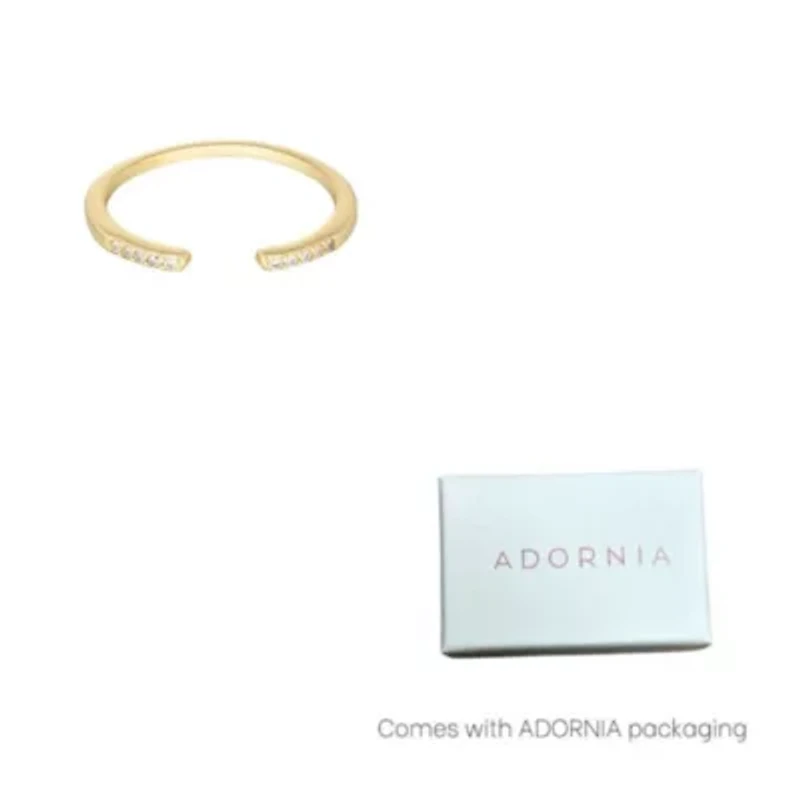 14k Gold Plated Open CZ Band