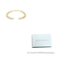 14k Gold Plated Open CZ Band