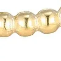 Tarnish Resistant 18k Gold Plated Set of Three Bead Rings