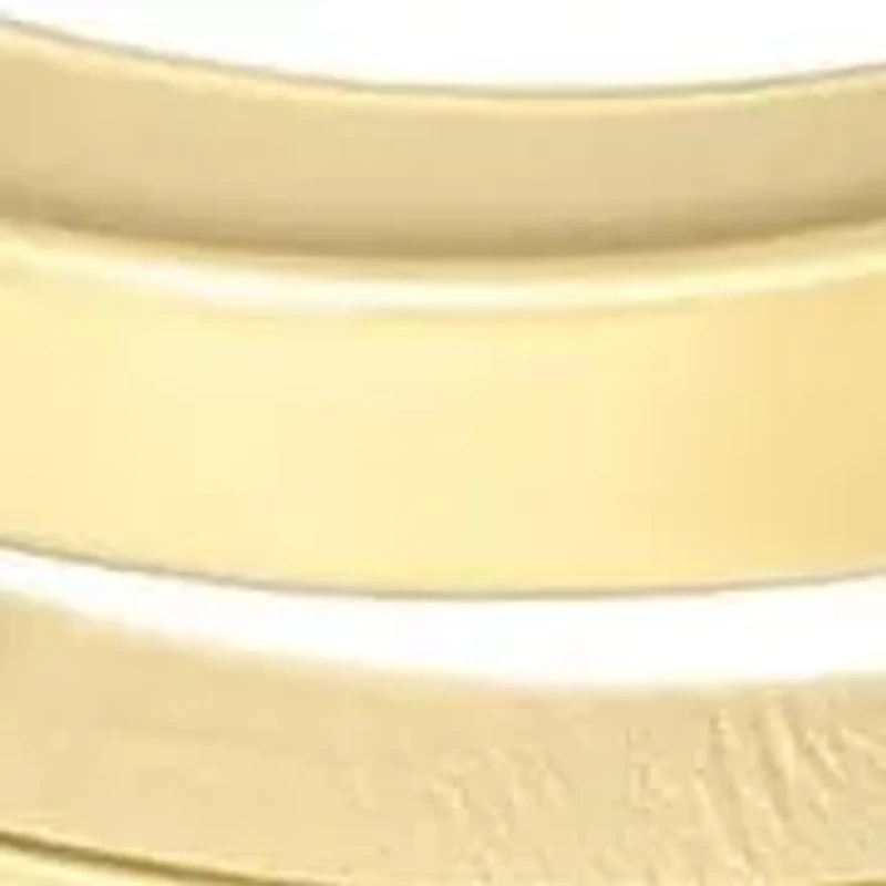 Tarnish Resistant 18k Gold Plated Wave Band