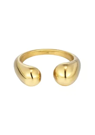 Tarnish Resistant 18k Gold Plated Hug Ring