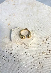 Tarnish Resistant 18k Gold Plated Hug Ring