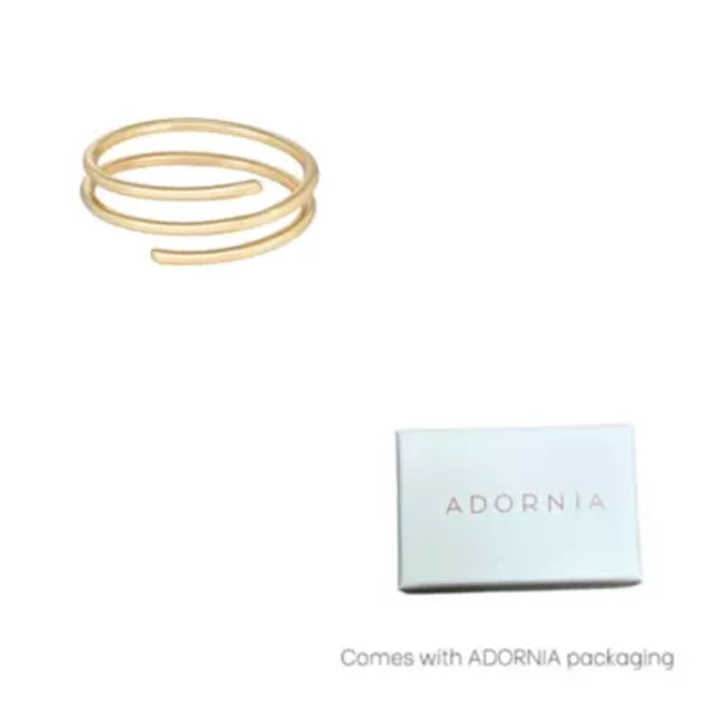 14k Gold Plated Adjustable Coil Wrap Ring